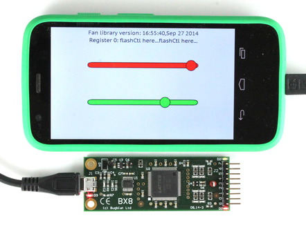 Fan board on an Android Phone